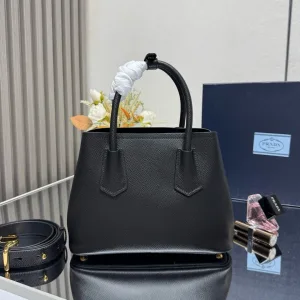 Prada Galleria Top Handle Small Black Gold Hardware Variant 3