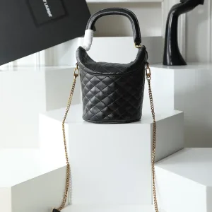 Saint Laurent Bucket Bag Medium Black Gold Hardware Exact Size Unknown 075