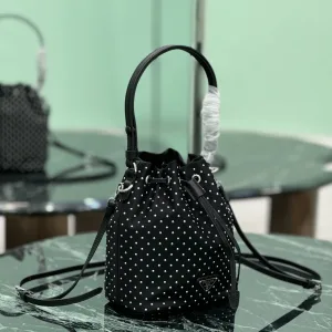 Prada ReNylon Backpack Small Black Silver Hardware