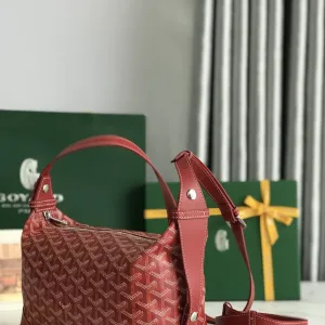 Goyard Croisiere Shoulder Bag Medium Red 28cm