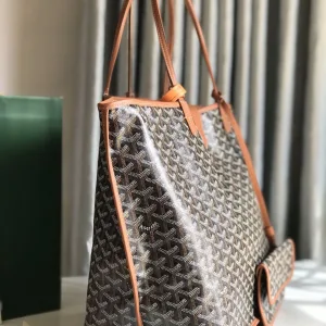 Goyard Saint Louis GM Tote Bag Large Black Brown 40cm
