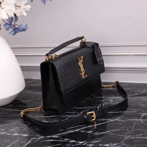 Saint Laurent Kate Chain Bag Small Gray Gold Hardware Exact Size Unknown 218