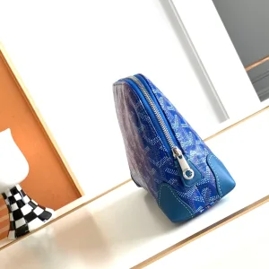 Goyard Senat Pouch Small Blue 20cm