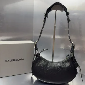 Balenciaga Le Cagole Shoulder Medium Black White Graffiti 30cm