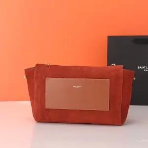 Saint Laurent Kate Chain Bag Small Red Gold Hardware Exact Size Unknown 011