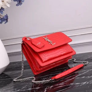 Saint Laurent Kate Chain Bag Small Red Gold Hardware Exact Size Unknown 211