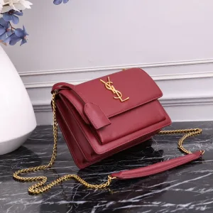 Saint Laurent Kate Chain Bag Small Red Gold Hardware Exact Size Unknown 221