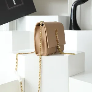 Saint Laurent Kate Chain Bag Small Tan Gold Hardware Exact Size Unknown 254