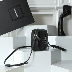Saint Laurent Camera Bag Small Black Silver Hardware Exact Size Unknown 120