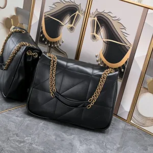 Saint Laurent LouLou Shoulder Bag Medium Black Gold Hardware Exact Size Unknown 048