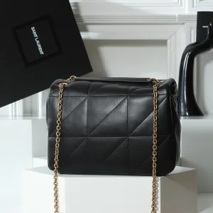 Saint Laurent LouLou Shoulder Bag Medium Black Gold Hardware Exact Size Unknown 085
