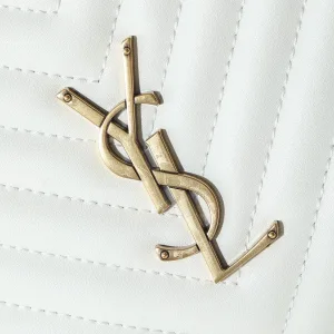 Saint Laurent Camera Bag Small White Silver Hardware Exact Size Unknown 116