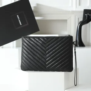 Saint Laurent LouLou Shoulder Bag Medium Black Silver Hardware Exact Size Unknown 231