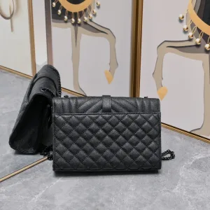 Saint Laurent LouLou Shoulder Bag Medium Gray Gold Hardware Exact Size Unknown 051