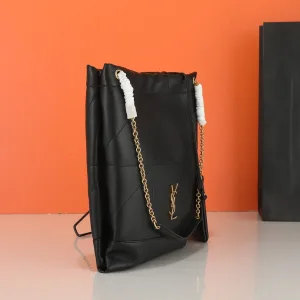 Saint Laurent Drawstring Shoulder Bag Medium Black Gold Hardware Exact Size Unknown 007