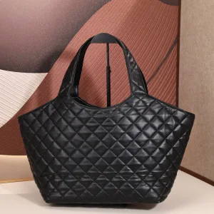 Saint Laurent Puffer Shoulder Bag Large Black Gold Hardware Exact Size Unknown 139