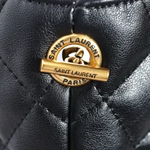 Saint Laurent Puffer Shoulder Bag Large Black Gold Hardware Exact Size Unknown 141
