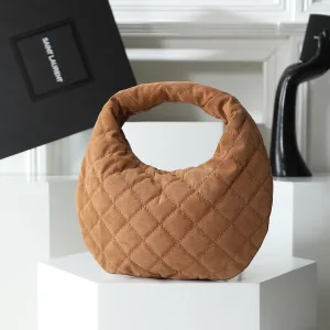 Saint Laurent Puffer Shoulder Bag Large Tan Gold Hardware Exact Size Unknown 078