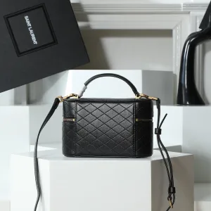 Saint Laurent Sac De Jour Satchel Medium Black Gold Hardware Exact Size Unknown 073