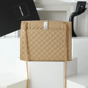 Saint Laurent Shopping Tote Bag Large Beige Gold Hardware Exact Size Unknown 091