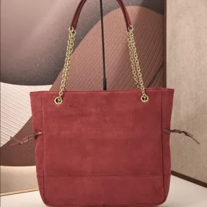 Saint Laurent Shopping Tote Bag Large Red Gold Hardware Exact Size Unknown 104