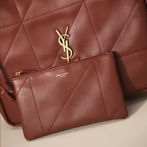Saint Laurent Shopping Tote Bag Large Red Gold Hardware Exact Size Unknown 107