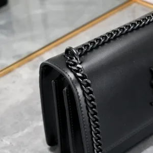 Saint Laurent Kate Chain Bag Small Black Gold Hardware Exact Size Unknown 058