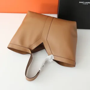 Saint Laurent Shopping Tote Bag Large Tan Gold Hardware Exact Size Unknown 248