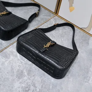 Saint Laurent Shoulder Bag Medium Black Gold Hardware Exact Size Unknown 060