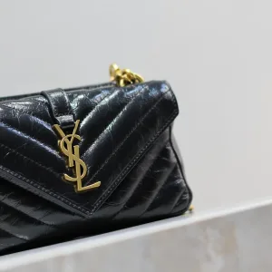 Saint Laurent Vanity Camera Bag Small Gray Gold Hardware Exact Size Unknown 030