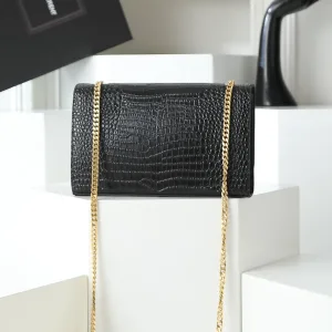Saint Laurent Kate Chain Bag Small Black Gold Hardware Exact Size Unknown 115
