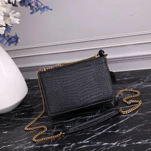 Saint Laurent Kate Chain Bag Small Black Gold Hardware Exact Size Unknown 215