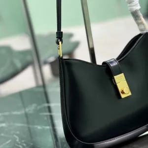 Prada Cleo Hobo Small Black Gold Hardware