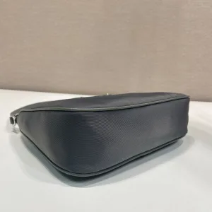 Prada Cleo Hobo Small Slate Blue Silver Hardware