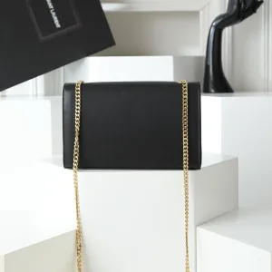 Saint Laurent Kate Chain Bag Small Black Gold Hardware Exact Size Unknown 257