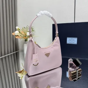 Prada Mini Hobo Small Pink Gold Hardware