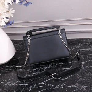 Saint Laurent Kate Chain Bag Small Black Silver Hardware Exact Size Unknown 208