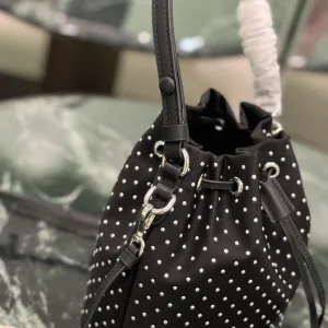 Prada ReNylon Backpack Small Black Silver Hardware