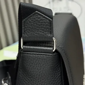 Prada ReNylon Hobo Small Black Silver Hardware