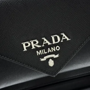 Prada Saffiano Gift Set Small Black Gold Hardware