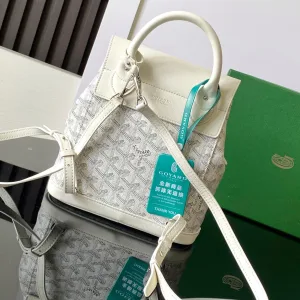 Goyard Alpin Mini Backpack Small White 23cm