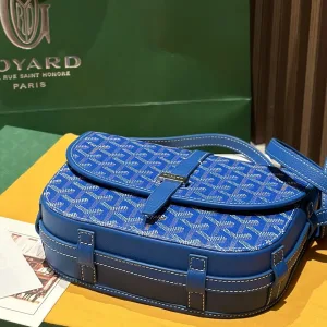 Goyard Belvedere PM Messenger Bag Small Blue 22cm