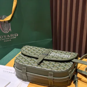Goyard Belvedere PM Messenger Bag Small Green 22cm