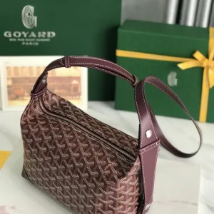 Goyard Croisiere Shoulder Bag Medium Burgundy 28cm