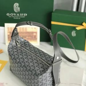 Goyard Croisiere Shoulder Bag Medium Grey 28cm