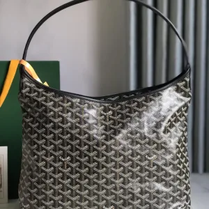 Goyard Rouette Shoulder Bag Medium Black 28cm