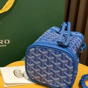 Goyard Saigon Mini Bucket Bag Small Blue 20cm