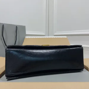 Balenciaga Rodeo Chain Shoulder Large Black Gold Hardware 33cm