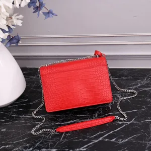 Saint Laurent Kate Chain Bag Small Red Gold Hardware Exact Size Unknown 211