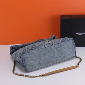 Saint Laurent Kate Chain Bag Small Tan Gold Hardware Exact Size Unknown 015